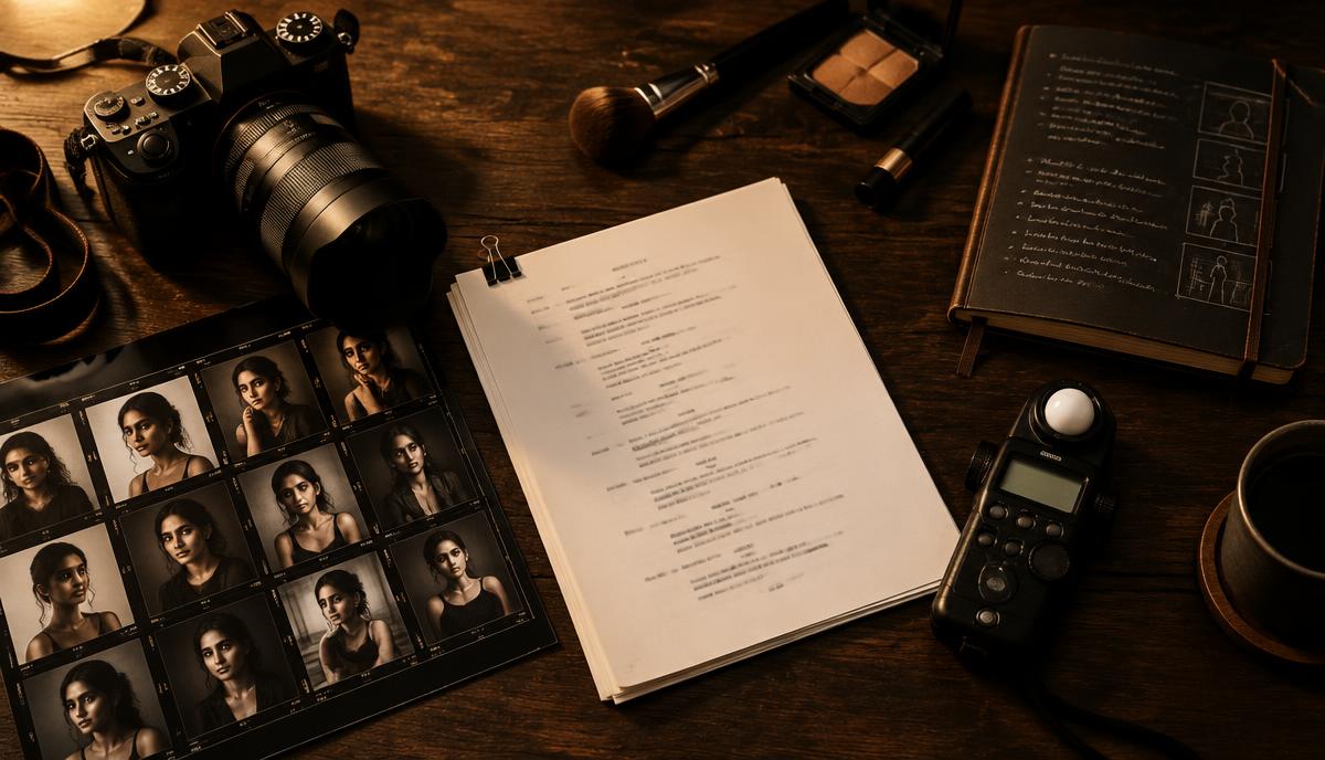 Casting fees से जुड़ी portfolio photography, makeup, acting script और workshop materials की professional व्यवस्था