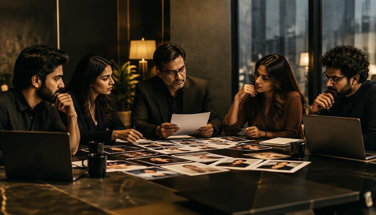 Indian client और casting team role requirements के अनुसार candidate profiles का final evaluation करते हुए